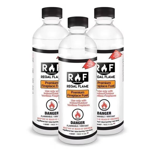 Regal Flame 3PACK Elite Bio Ethanol Fireplace Fuel; Pack of 3 - Indoor & Outdoor, Regal Flame, Mfr#: 3PACK